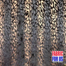 Leopard Spots In Waves Polyester Stretch Fabric - Black/Silver, Black/Copper, Leopard Spots Pattern, 58" Width