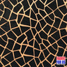 Giraffe Patch Stretch Design Burnout Velvet Poly-Spandex Fabric - Giraffe Patch, Black, Brown (Nude), 58" Width