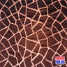 Giraffe Patch Stretch Design Burnout Velvet Poly-Spandex Fabric - Giraffe Patch, Black, Brown (Nude), 58" Width