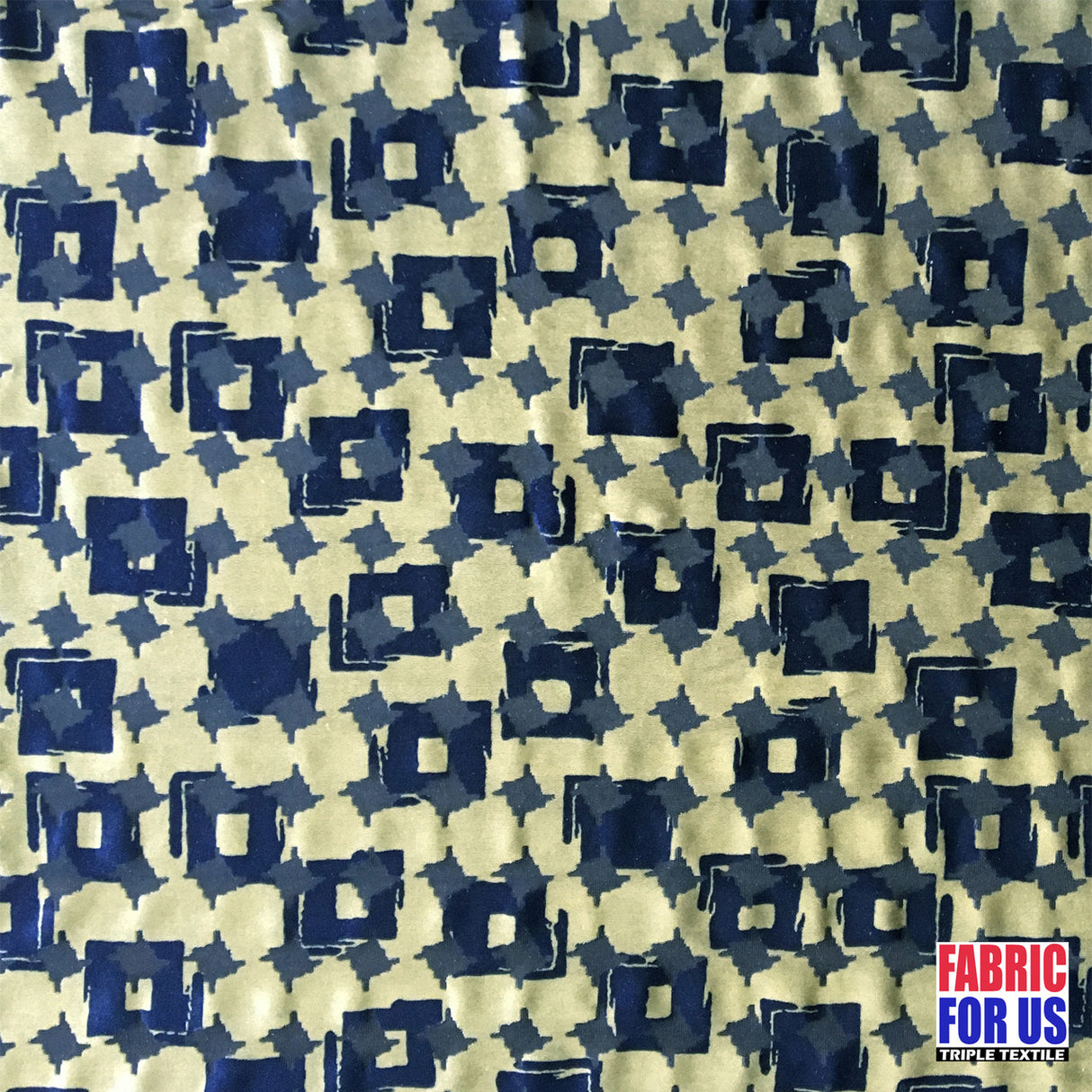 Brush Squares Design Burnout Velvet Stretch Fabric - Rust/Sage, See Thru, 58"/60" Width