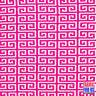 Greek Key Print Design Poly-Spandex Fabric - Navy/Pink Greek Key, 58" Width