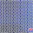 Greek Key Print Design Poly-Spandex Fabric - Navy/Pink Greek Key, 58" Width