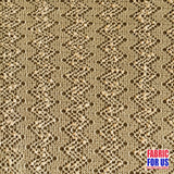 Lace Knit Polyester Spandex Fabric - Beige, 54" Width