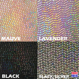 Dots Micro Holographic Glitter Stretch Poly-Spandex Fabric - Holographic Dots, 54" Width