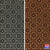 Flocking Mesh Stretch Sequin Fabric - Brown/Gold, Black/Silver, 64" Width