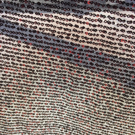 Micro Sequin 3Mm Glitter Stretch Nylon Spandex Fabric - Gold, Silver, Red, Mesh, 44"/46" Wide