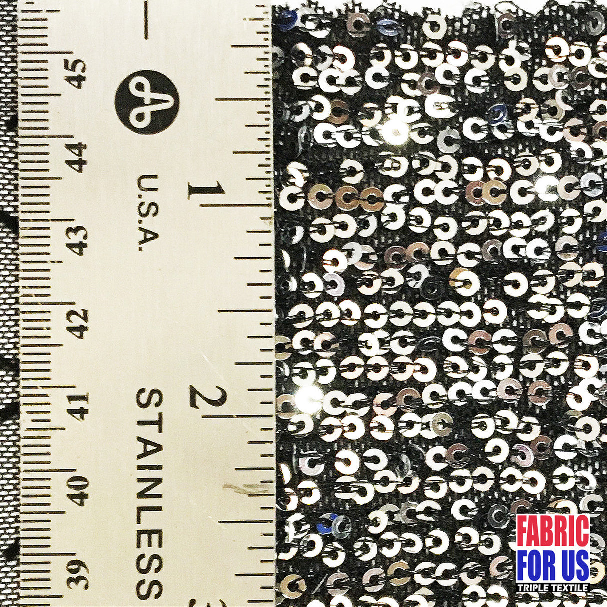 Micro Sequin 3Mm Glitter Stretch Nylon Spandex Fabric - Gold, Silver, Red, Mesh, 44"/46" Wide