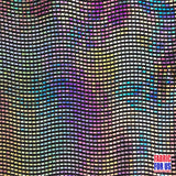 Reflective Holographic Rectangular Trans On Lurex Stretch Fabric - White/Black, 54" Width