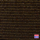 Lurex Red And Gold Thin Stripped Design Stretch Fabric - Black, Red And Gold Striped, 60" Width (1 Yard)