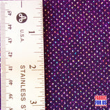 Glitter Enchanted All Over Plum Stretch Fabric - Multi-Colored Glitter, Plum, 60" Width