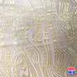 Water Swirl Burnout Velvet Stretch Poly-Spandex Fabric - Taupe/Black Water Swirl Mesh See-Through, 58"/60" Width