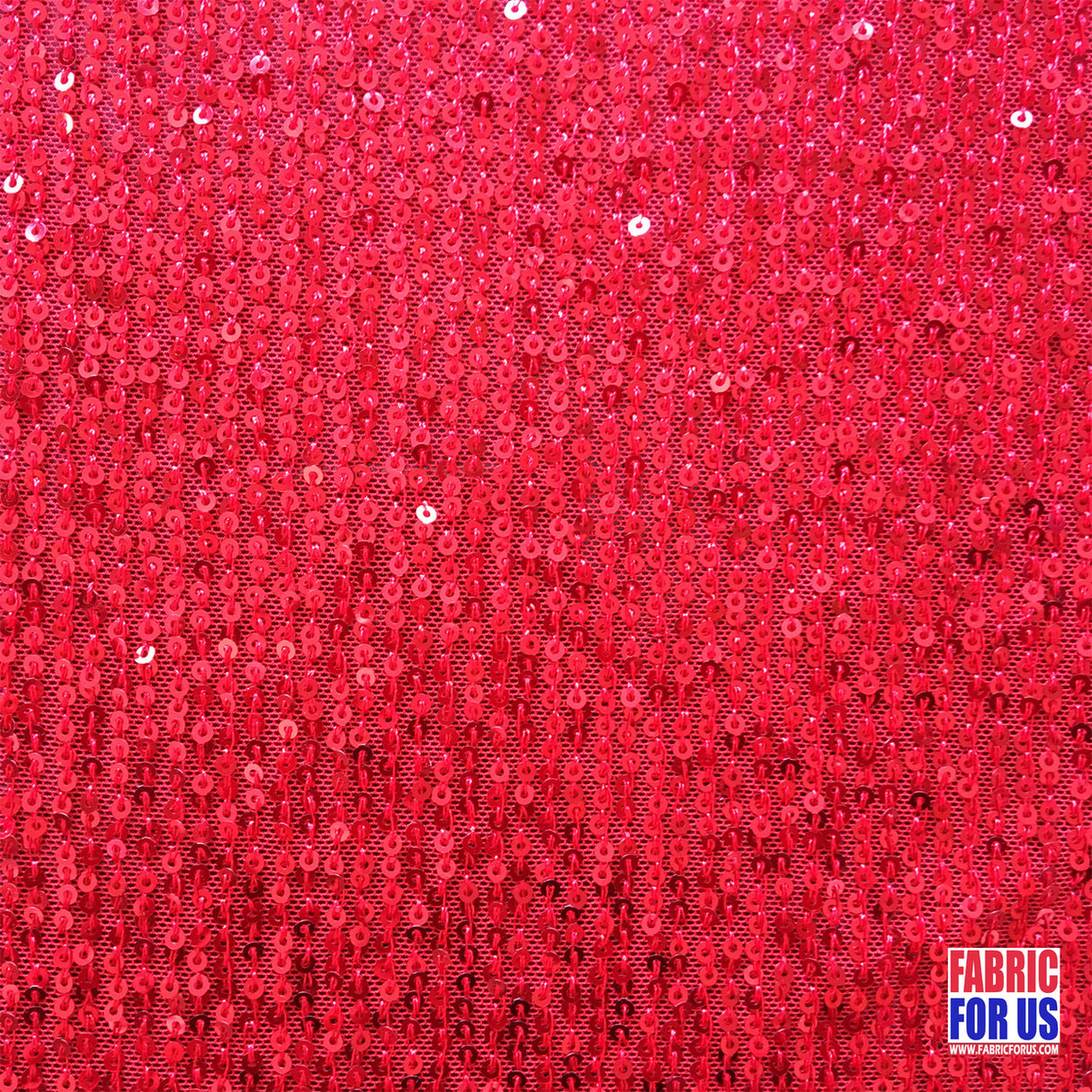 Glitzy Mini Disc Sequins Stretch Fabric - Black, Red, Brown, Silver, 50" Wide
