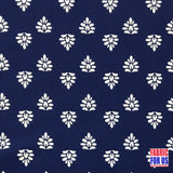 ITY Print Micro Floral Poly-Spandex Stretch Fabric - Navy & Black Micro Floral, 58"-60" Width