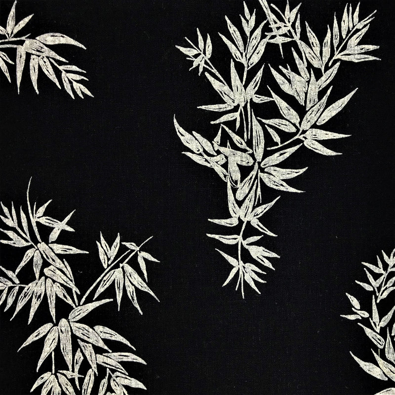 Linen Rayon Bamboo Print Fabric