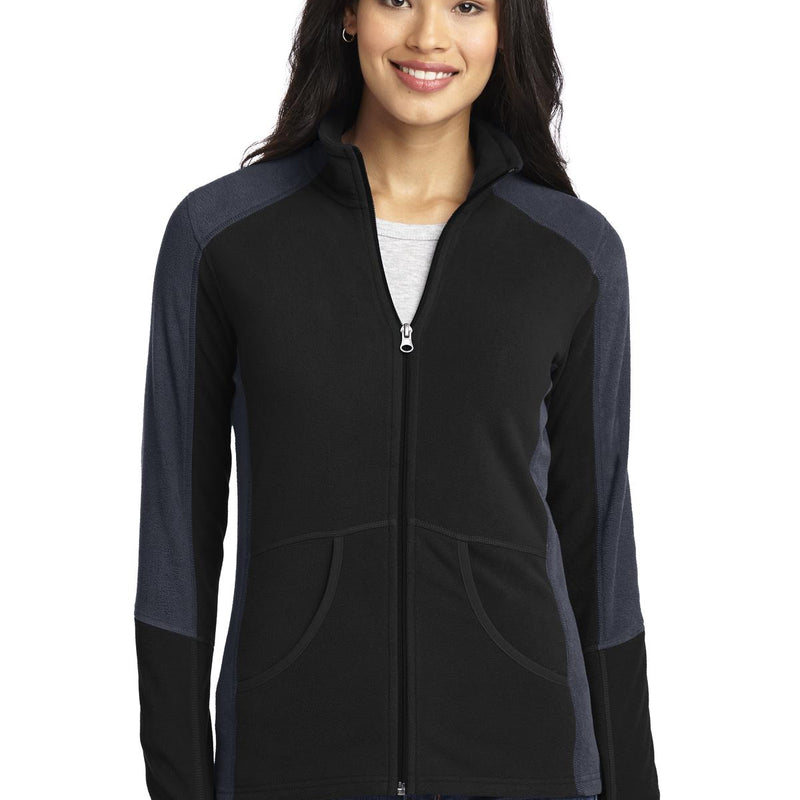 Port Authority® Women's Colorblock Microfleece Jacket