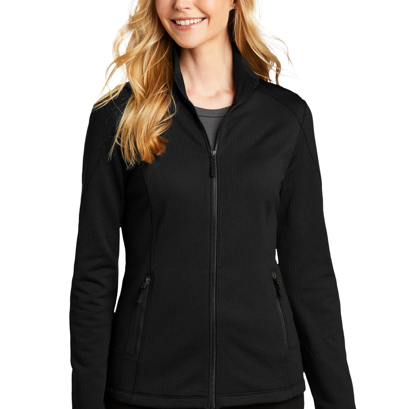 Port Authority® Women's Grid Fleece Jacket