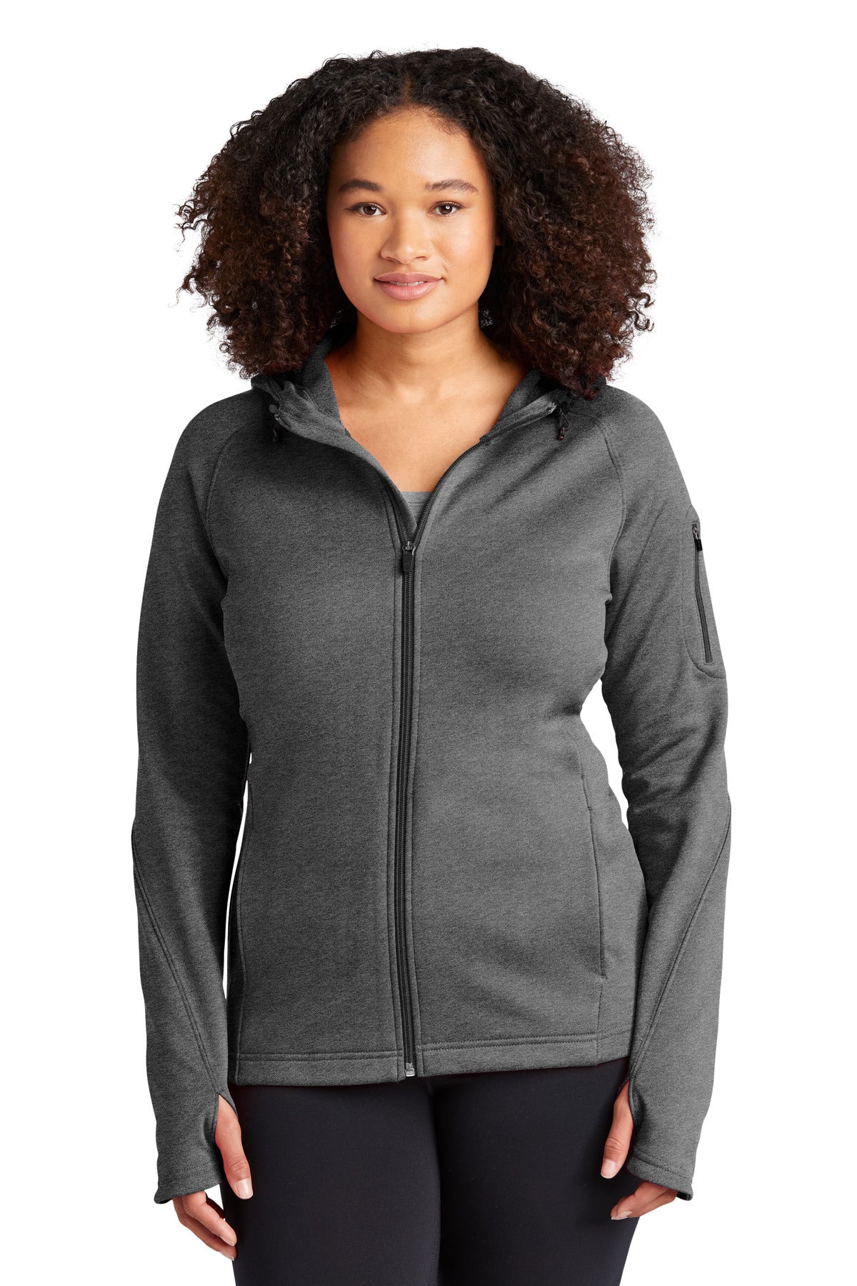 Sport-Tek® Women's Tech Fleece Full-Zip Hooded Jacket