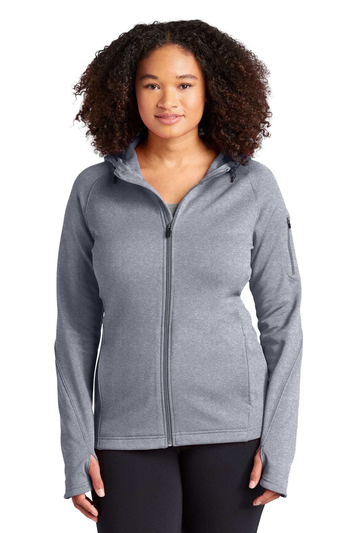 Sport-Tek® Women's Tech Fleece Full-Zip Hooded Jacket