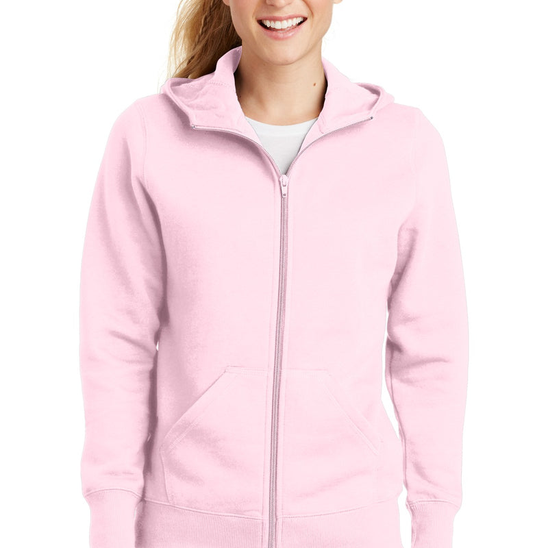 Sport-Tek® Ladies Full-Zip Hooded Fleece Jacket