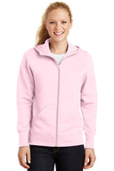 Sport Tek Women's Full Zip Hooded Fleece Jacket, warm comfortable fleece outerwear jacket