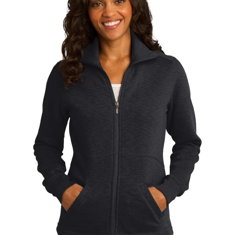 Port Authority® Women's Slub Fleece Full-Zip Jacket