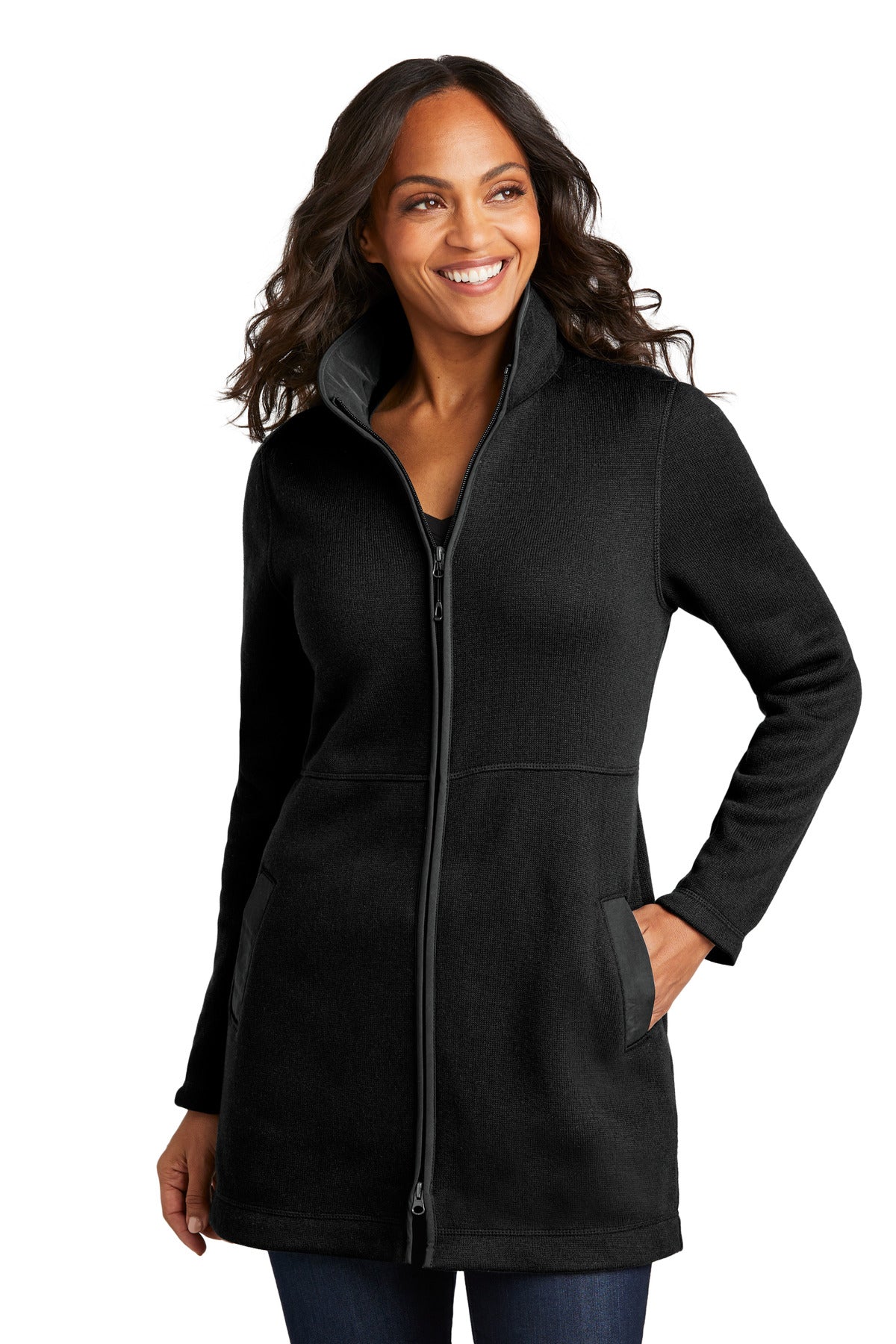 Port Authority® Women's Arc Sweater Fleece Long Jacket