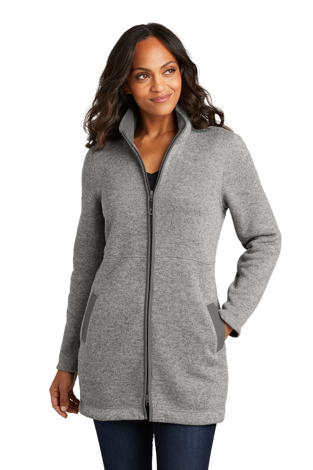 Port Authority® Women's Arc Sweater Fleece Long Jacket