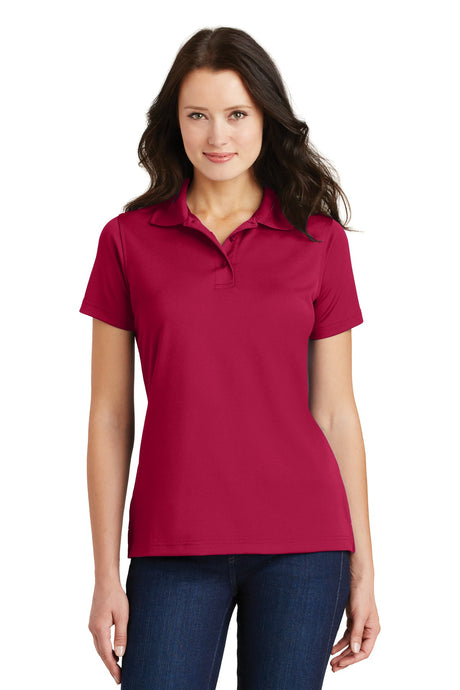 DISCONTINUED Port Authority® Ladies Poly-Charcoal Blend Pique Polo