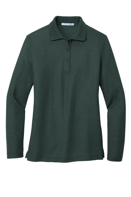 Polo de manga larga para mujer Port Authority® Silk Touch™.