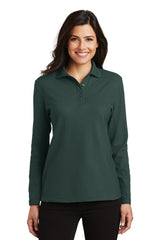 Port Authority® Women's Silk Touch™ Long Sleeve Polo.