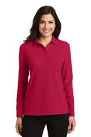 Port Authority® Women's Silk Touch™ Long Sleeve Polo