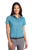 Camisa de manga corta fácil de cuidar para mujer Port Authority®  