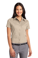 Camisa de manga corta fácil de cuidar para mujer Port Authority®  