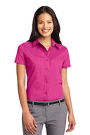 Camisa de manga corta fácil de cuidar para mujer Port Authority®  