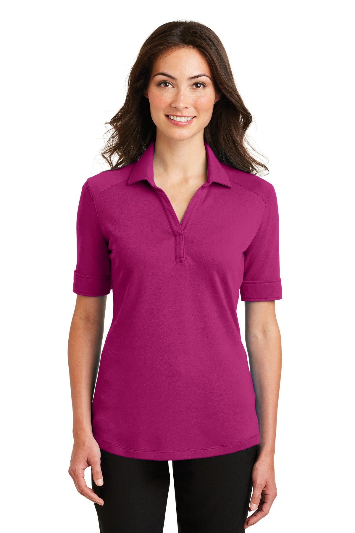 Port Authority® Ladies Silk Touch™ Interlock Performance Polo