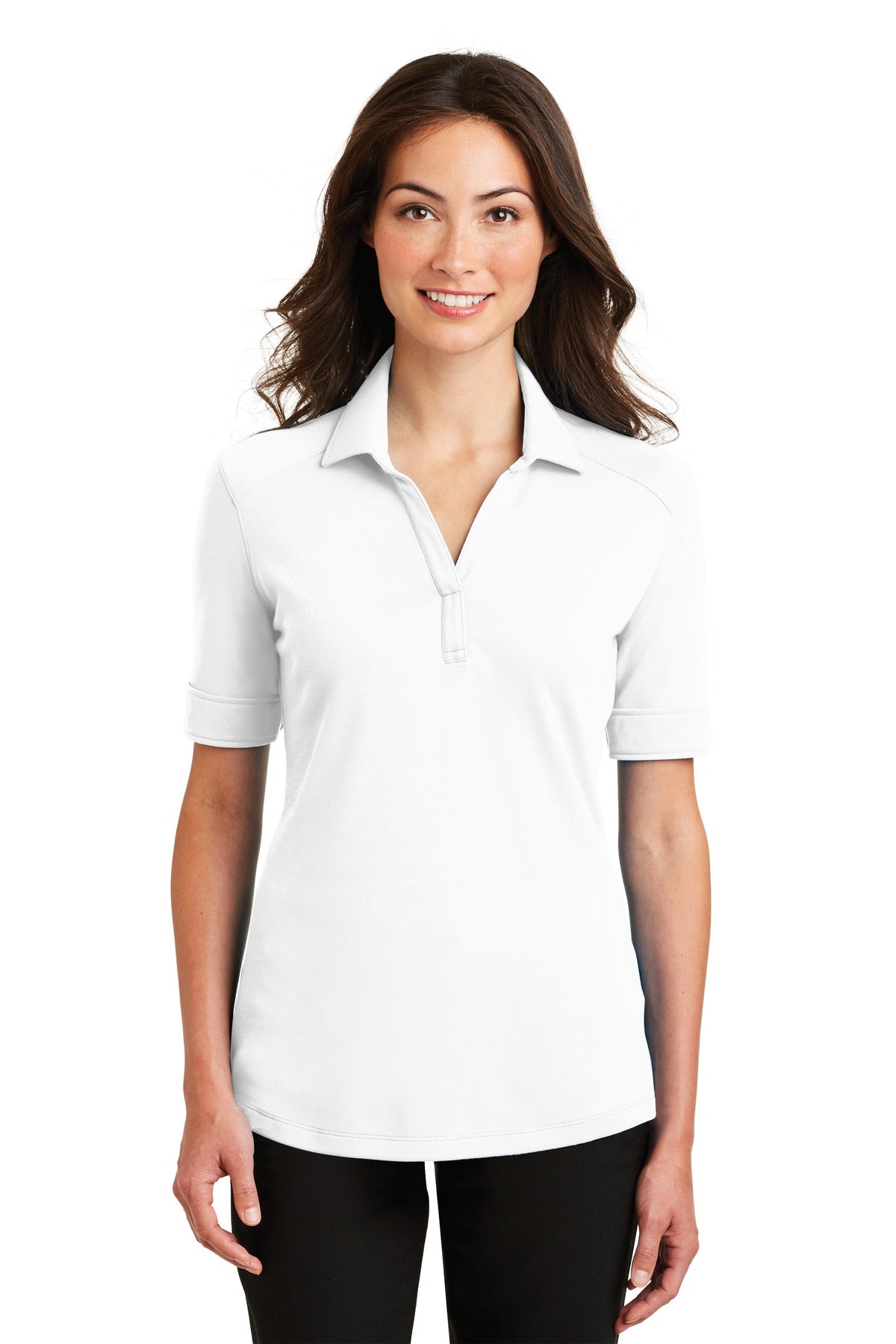 Port Authority® Ladies Silk Touch™ Interlock Performance Polo