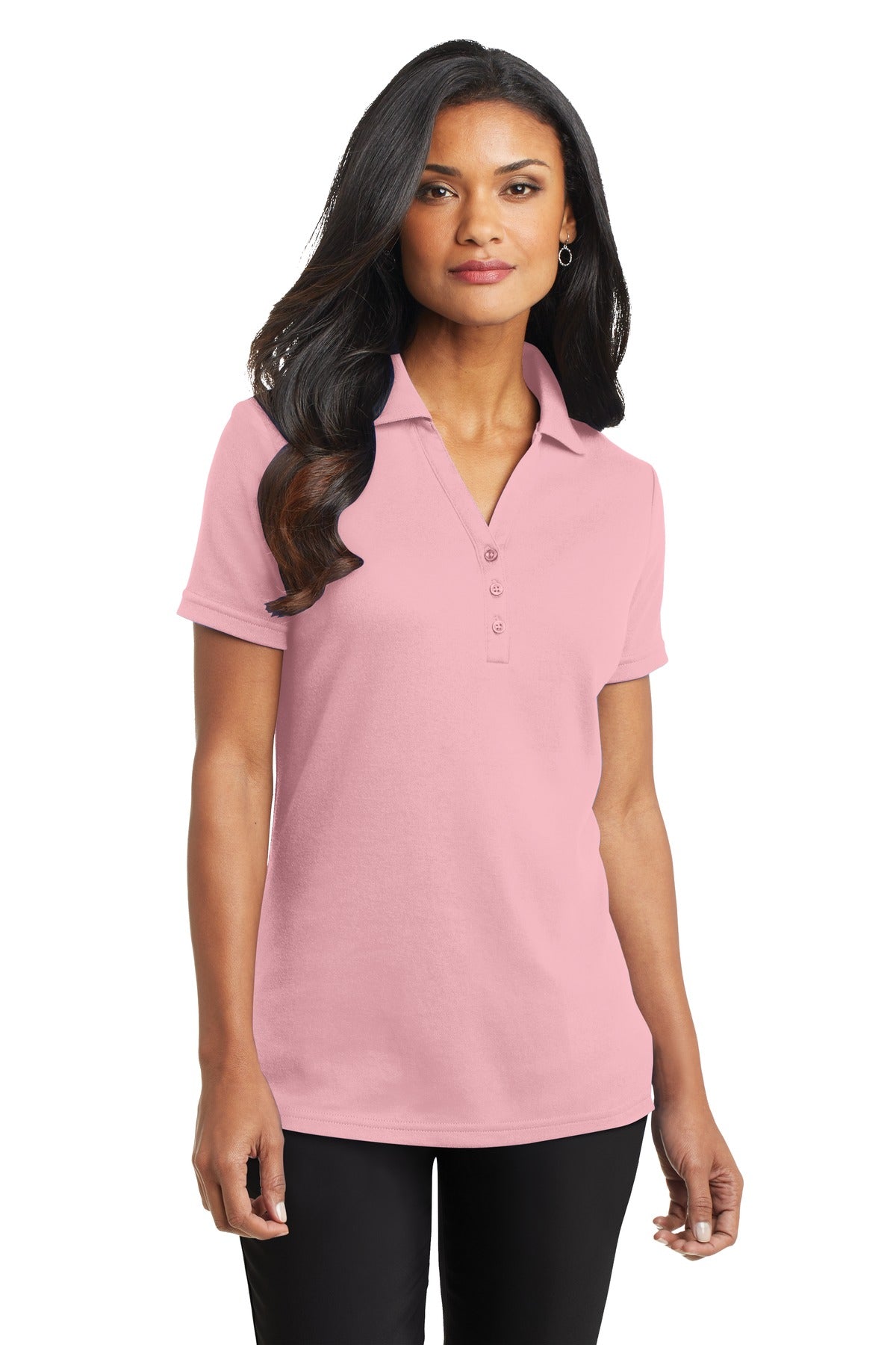 DISCONTINUED Port Authority® Ladies Silk Touch Interlock Polo