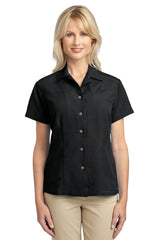 DISCONTINUED Port Authority® Ladies Patterned Easy Care Camp Shirt