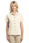 DISCONTINUED Port Authority® Ladies Patterned Easy Care Camp Shirt