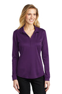 Port Authority ® Women's Silk Touch Performance Long Sleeve Polo