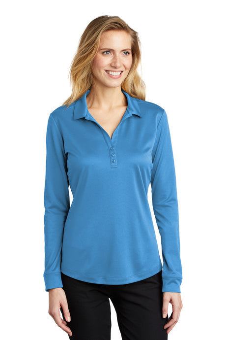 Port Authority ® Women's Silk Touch ™ Performance Long Sleeve Polo