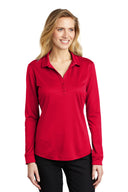 Port Authority ® Women's Silk Touch Performance Long Sleeve Polo