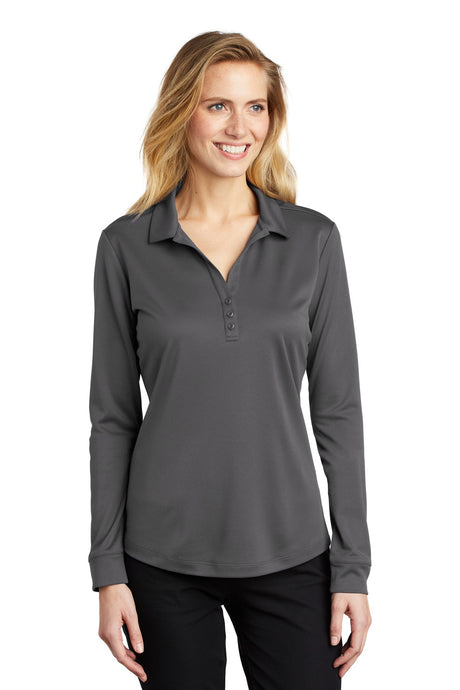 Port Authority ® Women's Silk Touch ™ Performance Long Sleeve Polo