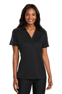 Port Authority® Women's Silk Touch™ Performance Colorblock Stripe Polo