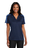 Port Authority® Women's Silk Touch™ Performance Colorblock Stripe Polo
