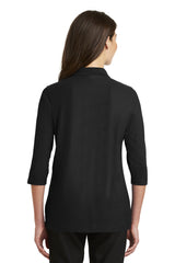 Port Authority® Women's Silk Touch™ 3/4-Sleeve Polo