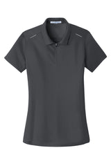 Port Authority® Women's Pinpoint Mesh Zip Polo