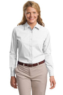 Port Authority® Ladies Long Sleeve Easy Care  Soil Resistant Shirt