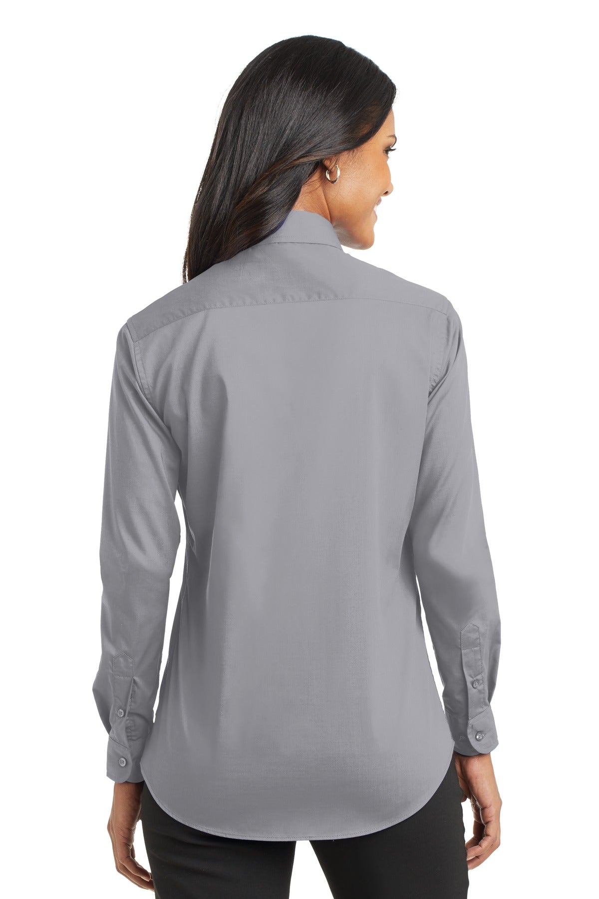 DISCONTINUED Port Authority® Ladies Long Sleeve Value Poplin Shirt