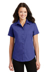 DISCONTINUED Port Authority® Ladies Short Sleeve Value Poplin Shirt